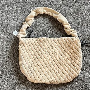 FP Movement by Free People Tan Quilted Shoulder Bag